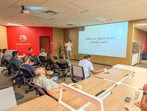 Ben giving a presentation