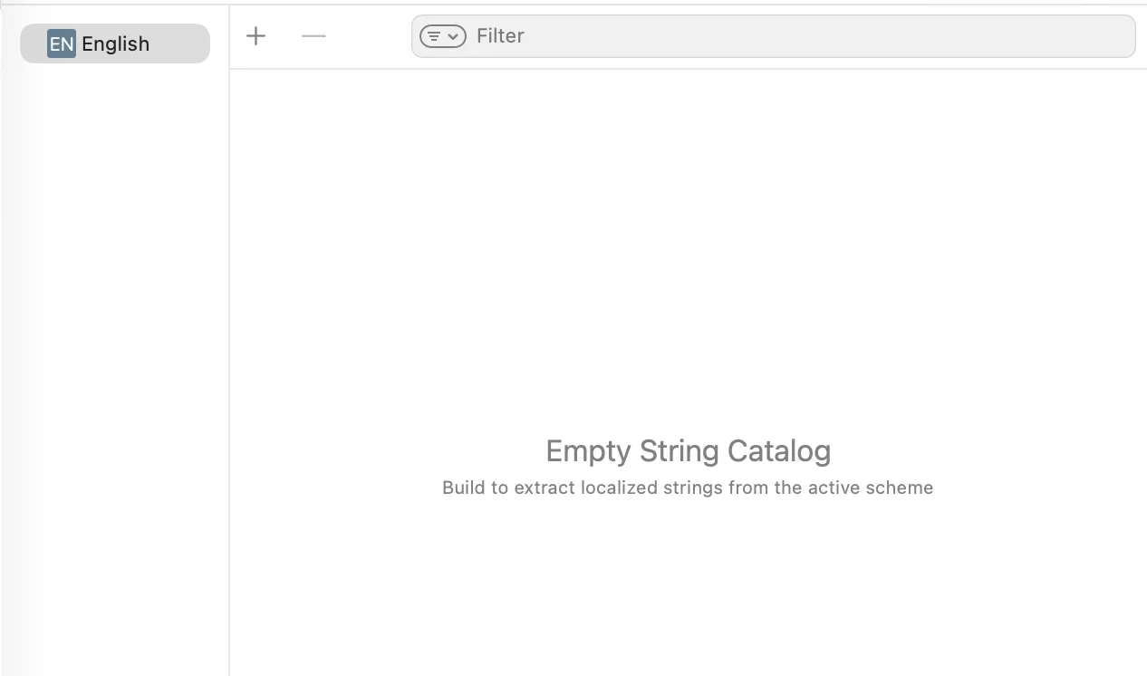 Empty String Catalog