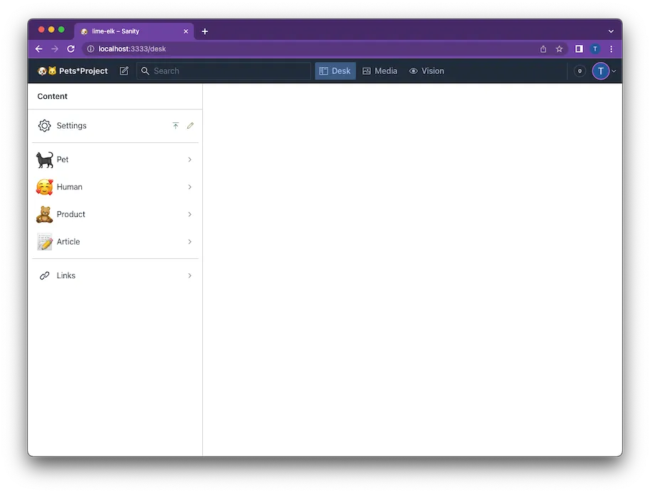 Sanity Studio Example 2