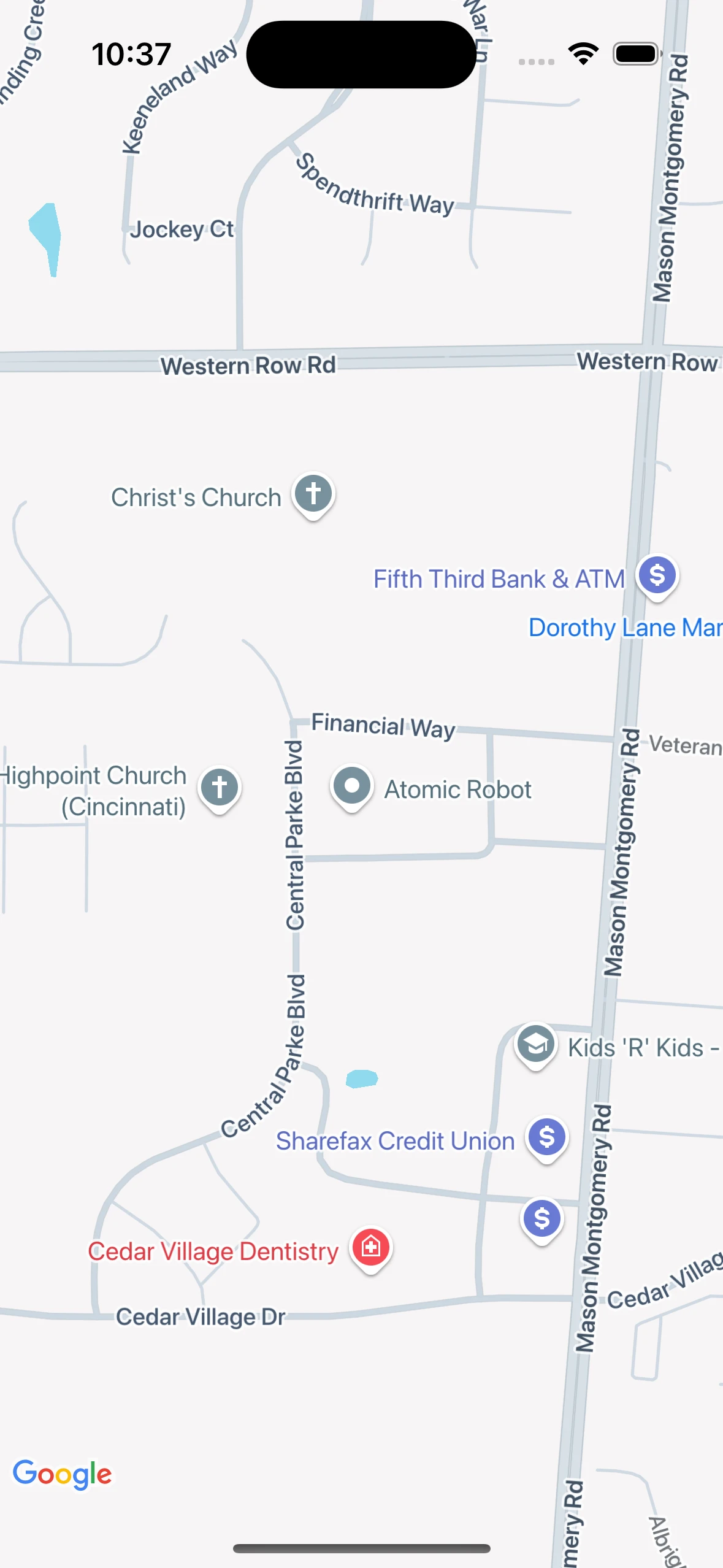 GMap Composable on iOS simulator